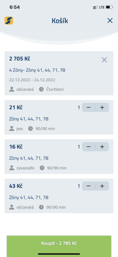 Ilustrační foto - Nákup časové i jednotlivé jízdenky - IDSOK 21