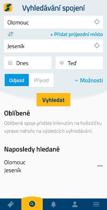 Ilustrační foto - Vyhledání spojení - IDSOK 1