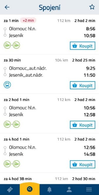 Ilustrační foto - Vyhledání spojení - IDSOK 3