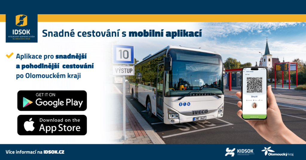 Ilustrační foto - Snadné cestování v Olomouckém kraji s průkazem ISIC a mobilní aplikací - IDSOK 1